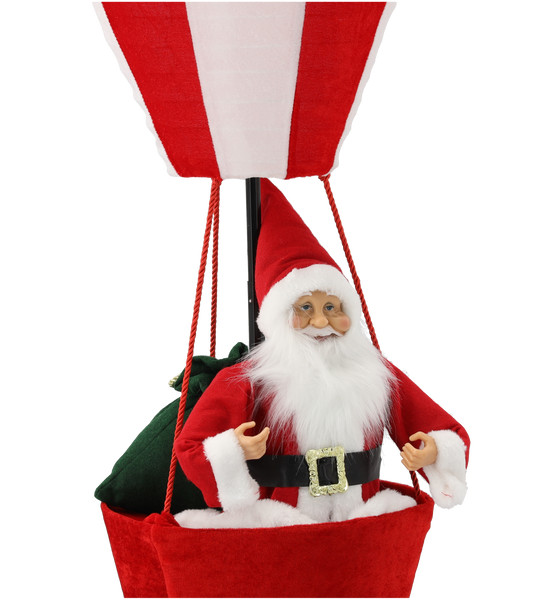 Babbo Natale in Mongolfiera Decorativo 110 cm