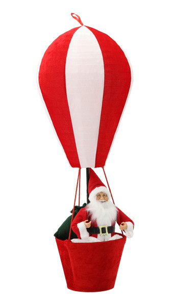 Babbo Natale in Mongolfiera Decorativo 110 cm