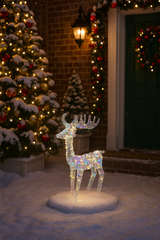 Renna Luminosa LED 105 cm Iridescente – Decorazione da Esterno