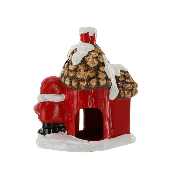 Casetta di Babbo Natale Decorativa 15 x 11 x 18,5 cm