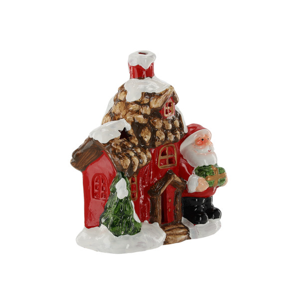 Casetta di Babbo Natale Decorativa 15 x 11 x 18,5 cm