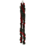 Festone Natalizio Verde per Albero Ø12 cm x 2,74 m – Fantasie Assortite