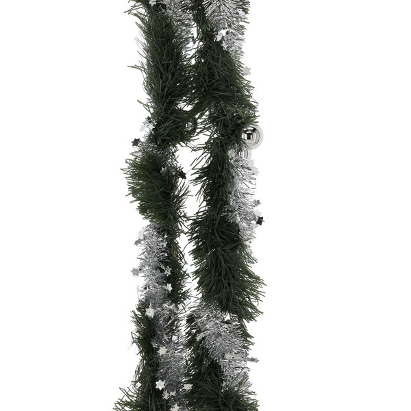 Festone Natalizio Verde per Albero Ø12 cm x 2,74 m – Fantasie Assortite
