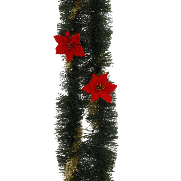 Festone Natalizio Verde per Albero Ø12 cm x 2,74 m – Fantasie Assortite