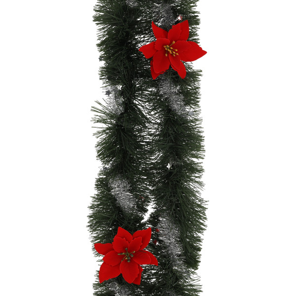 Festone Natalizio Verde per Albero Ø12 cm x 2,74 m – Fantasie Assortite