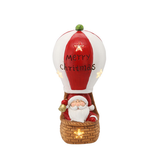 Figura di Babbo Natale in Mongolfiera Luminosa LED 20 x 20 x 43 cm