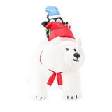 Orso Polare Gonfiabile con Pinguini 200 cm con Luci LED