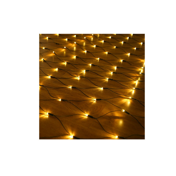 Tenda Luminosa a Rete 320 LED Bianco Caldo 3 x 2 m Interno/Esterno