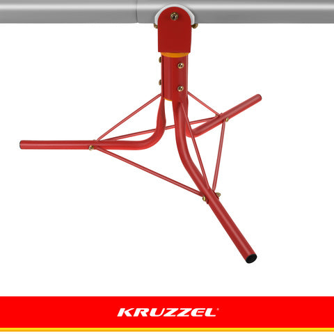 Altalena da Giardino 2 in 1 Kruzzel Bilico Giostra 360° 2 Bambini 75kg