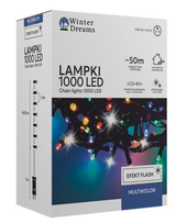 Catena Luminosa 1000 LED Multicolor con Flash – 53 m Interno/Esterno