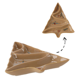 Piatto da Portata in Porcellana a Forma di Albero di Natale "Winter Coffee" 29,3 x 33,2 cm