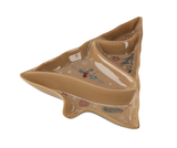 Piatto da Portata in Porcellana a Forma di Albero di Natale "Winter Coffee" 29,3 x 33,2 cm