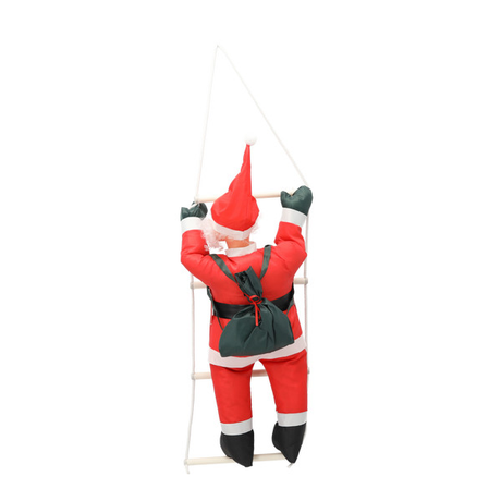 Babbo Natale che Sale la Scala 60 cm – Decorazione da Esterno