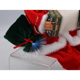 Babbo Natale Musicale e Animato con Fisarmonica e Luci RGB 40,5 cm