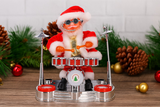 Babbo Natale Musicale e Animato con Batteria e Luci RGB 25,5 cm