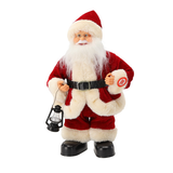 Babbo Natale con Lanterna che Balla e Canta 30 cm