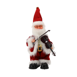 Babbo Natale Musicale e Animato con Violino e Luci LED 30,5 cm