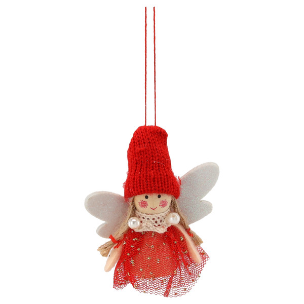 Set 4 Addobbi per Albero Angioletti con Berretto