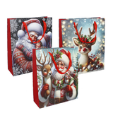 Sacchetto Regalo Natalizio 26 x 32 x 10 cm – Fantasie Assortite