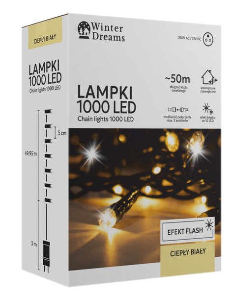 Catena luminosa LED 1000L - dettaglio 5