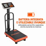 Bilancia Digitale Kibani 300kg Piatto Acciaio Inox Pieghevole