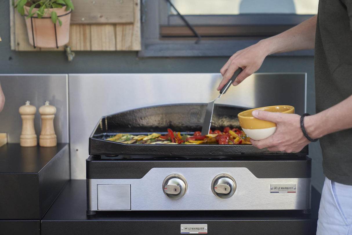 Cucina Outdoor Le Marquier 3 Moduli NerI Lavello Acciaio Inox