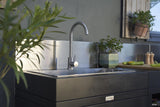 Cucina Outdoor Le Marquier 3 Moduli NerI Lavello Acciaio Inox