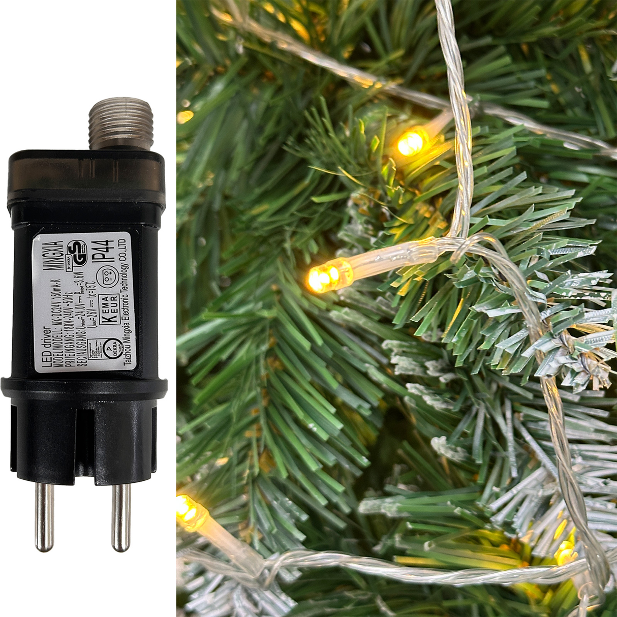 Luci Natalizie 30 metri  - Luci di natale bianco Caldo - per interno ed esterno