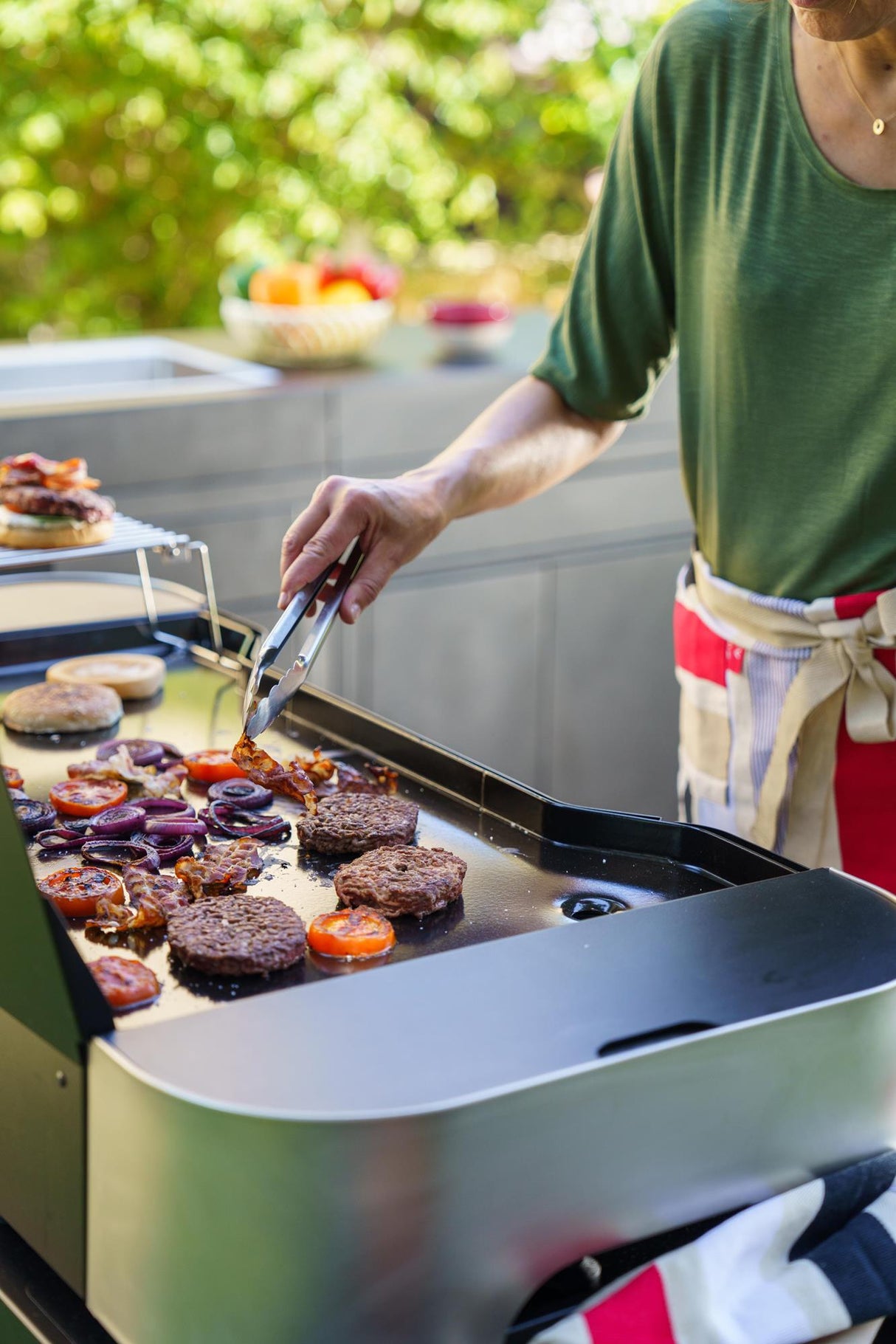 Le Marquier Exclusive 375 – Piastra a Gas GPL 6,9 kW con 3 Zone di Cottura, Ghisa Smaltata 75×40 cm, Inox 304