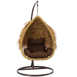 Poltrona Sospesa da Giardino Aztec con Cuscino Incluso Design Naturale