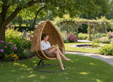 Poltrona Sospesa da Giardino Aztec con Cuscino Incluso Design Naturale