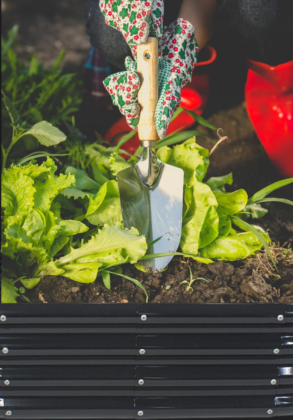 Orto Rialzato da Giardino Ovale 240 x 120 x 30 cm in Acciaio