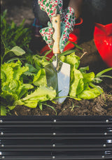 Orto Rialzato da Giardino Ovale 240 x 120 x 30 cm in Acciaio