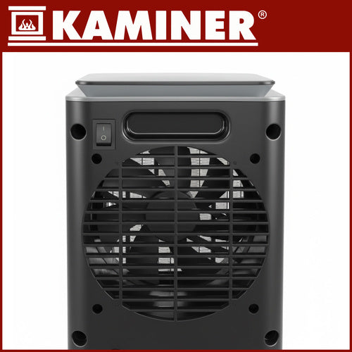 Termoventilatore ceramico verticale 1500W con display LED, timer 24h e oscillazione