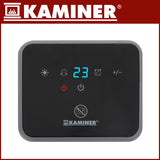 Termoventilatore ceramico verticale 1500W con display LED, timer 24h e oscillazione