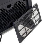 Termoventilatore con effetto fiamma 3D 2000W – PTC ceramico, telecomando, timer 24h