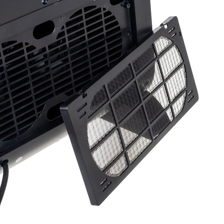 Termoventilatore con effetto fiamma 3D 2000W – PTC ceramico, telecomando, timer 24h
