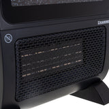 Termoventilatore con effetto fiamma 3D 2000W – PTC ceramico, telecomando, timer 24h