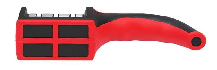 Affilacoltelli a 3 fasi con manico ergonomico – acciaio inox, TPR, ceramica