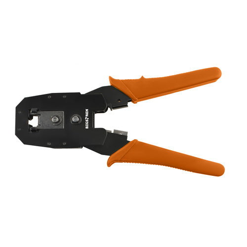 Set tester e crimpatrice di rete RJ45/RJ11 145 pz – con valigetta, connettori e fascette incluse