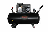 200-Liter-Kompressor - 370 l Luft pro Minute - 8,0 BAR - 2 Anschlüsse - Kibani