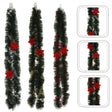 Festone natalizio verde 12 cm x 2,74 m