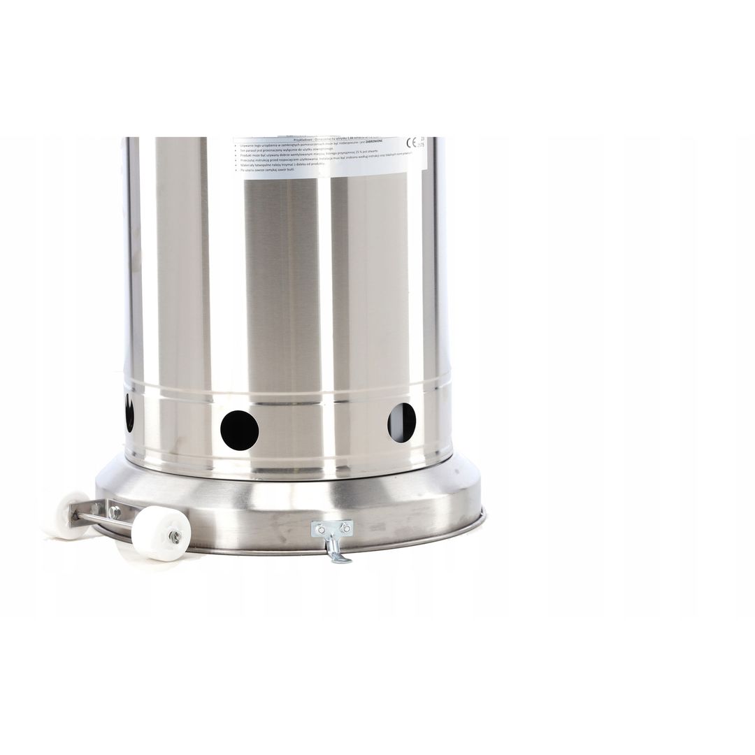 Base della stufa a fungo inox con ruote