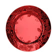 Sottopiatto natalizio rotondo rosso 33 cm