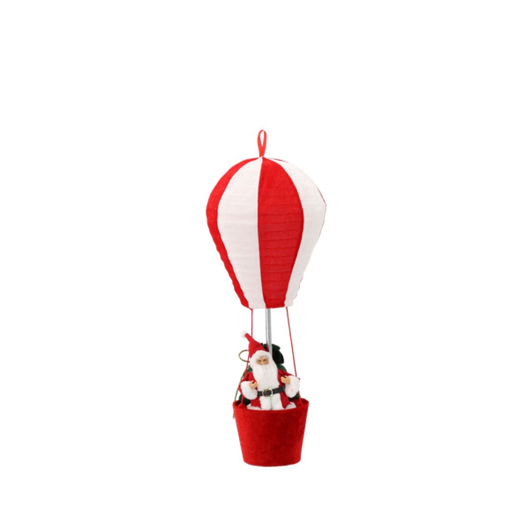 Babbo Natale in mongolfiera 60 cm