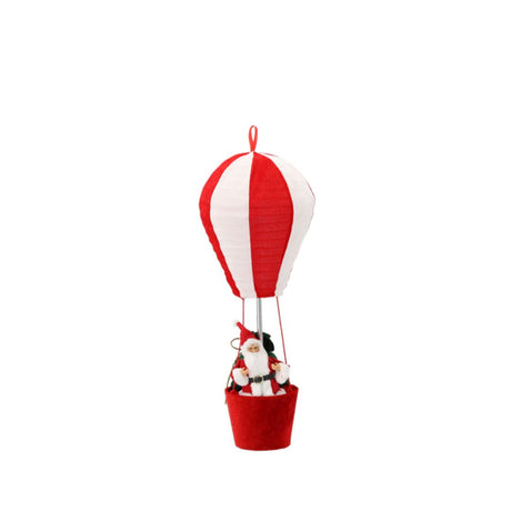 Babbo Natale in mongolfiera 60 cm