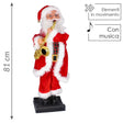 Babbo Natale musicale con sassofono 81 cm