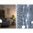 Tenda luminosa a rete 320 LED bianco freddo