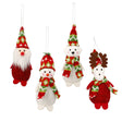 Pendente di Natale rosso verde 5 x 12 cm