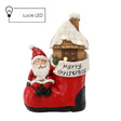 Figura Babbo Natale Merry Christmas LED
